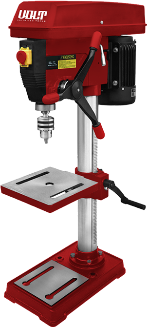 Red Benchtop Drill Press PNG image