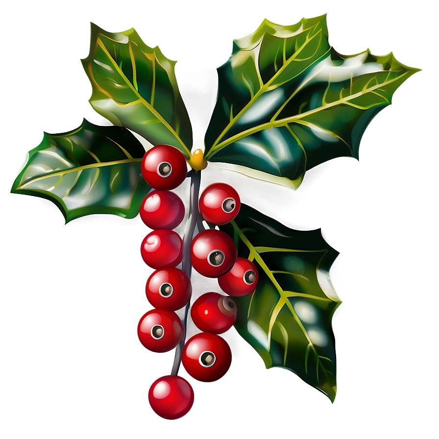 Red Berried Holly Png Wfm47 PNG image