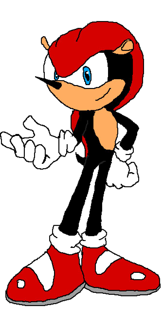 Red Black Anthropomorphic Character PNG image