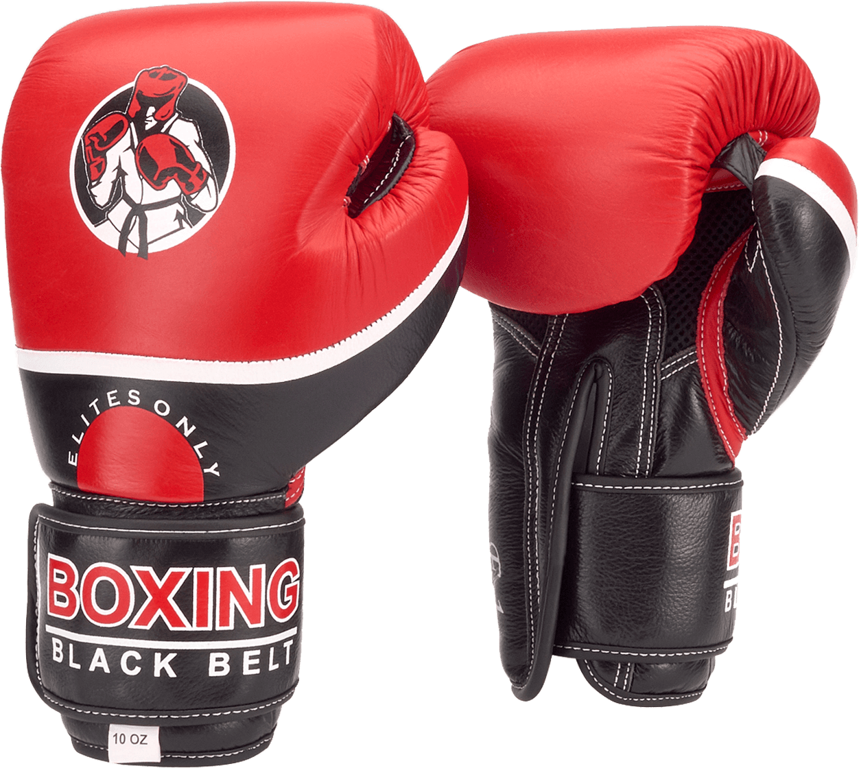 Red Black Boxing Gloves Elite PNG image