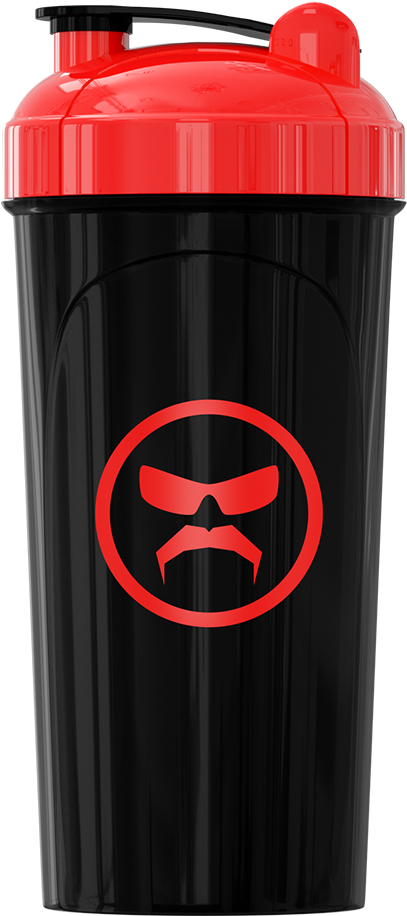 Red Black G Fuel Shaker Bottle PNG image