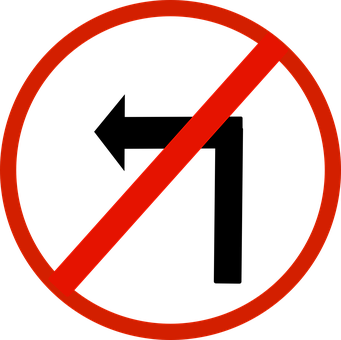 Red Black Prohibition Sign PNG image