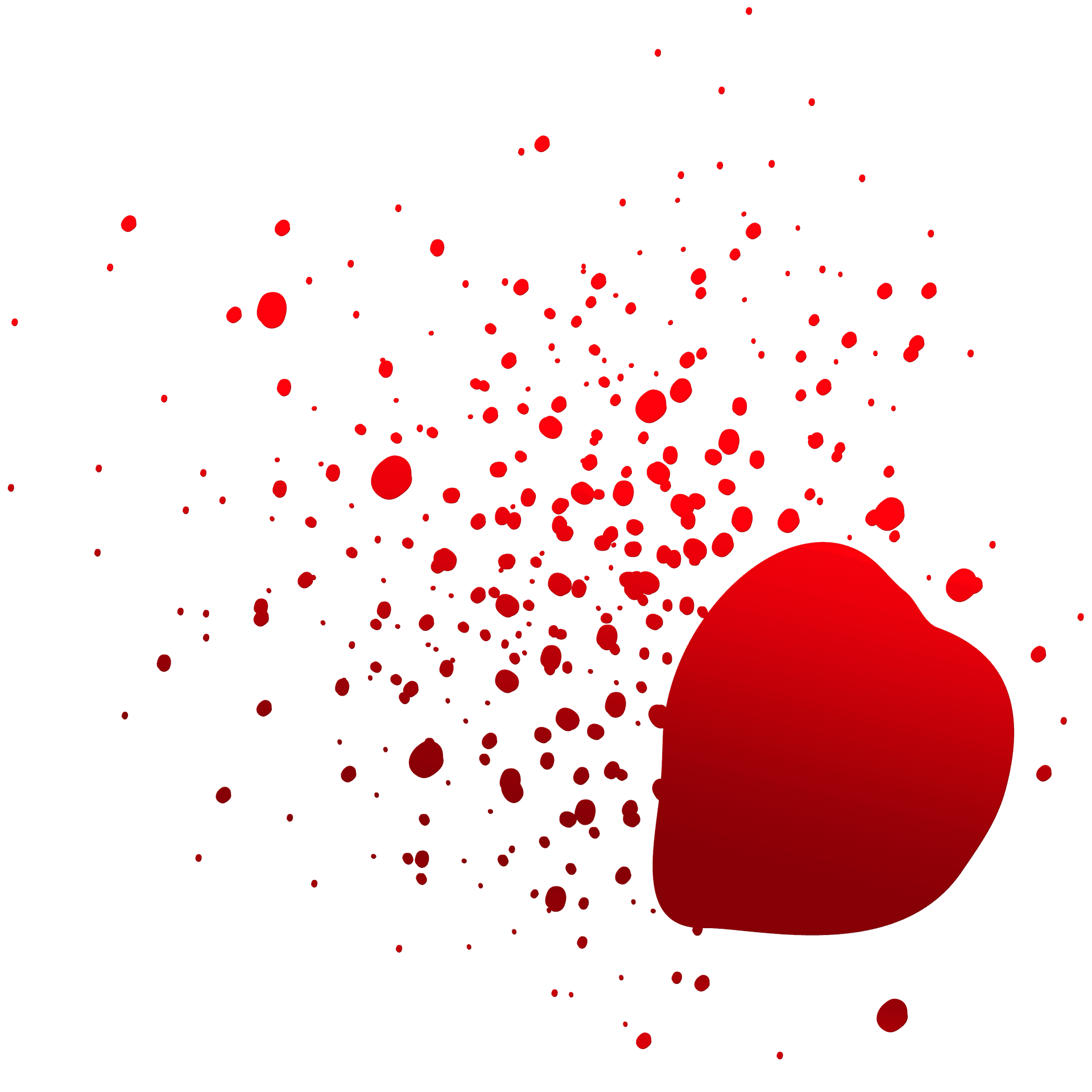 Red Blood Splatter Graphic PNG image