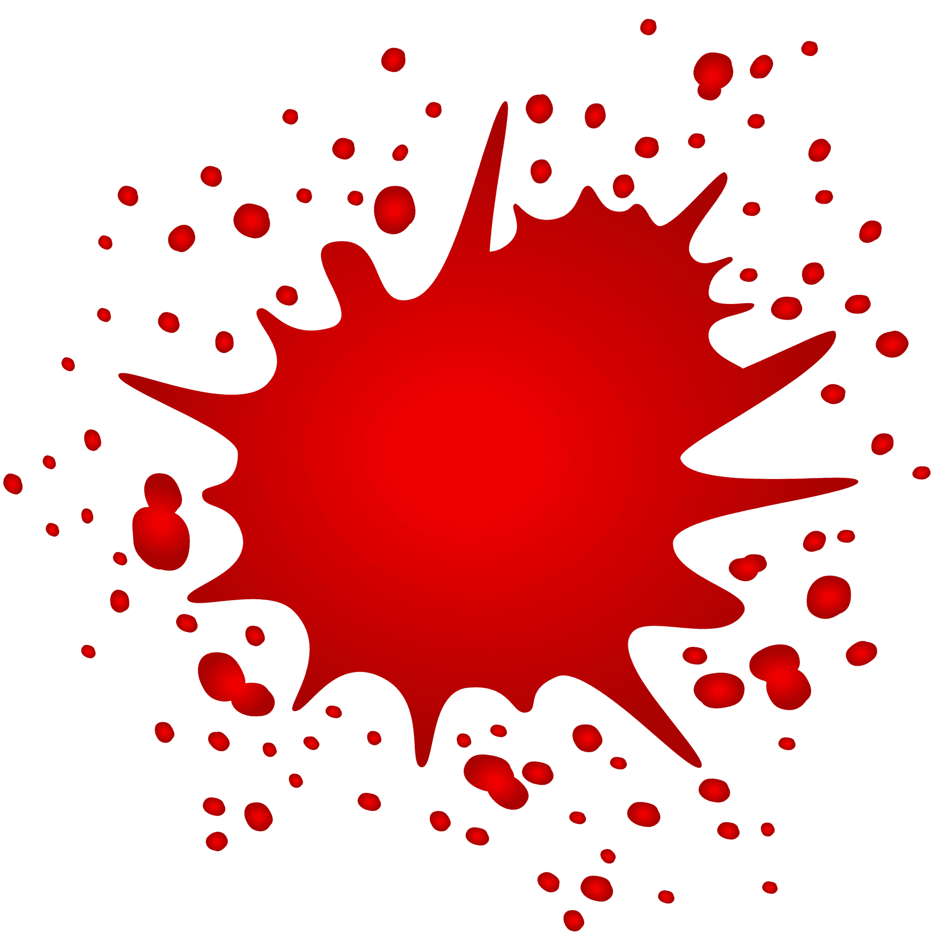 Red Blood Splatter Graphic PNG image