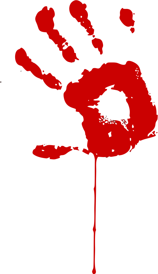 Red Bloody Handprint PNG image