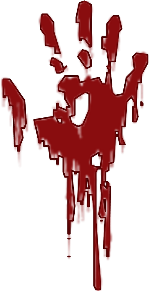Red Bloody Handprint PNG image