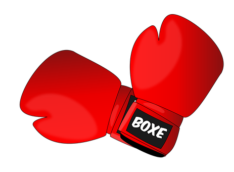 Red Boxing Gloves Vector PNG image