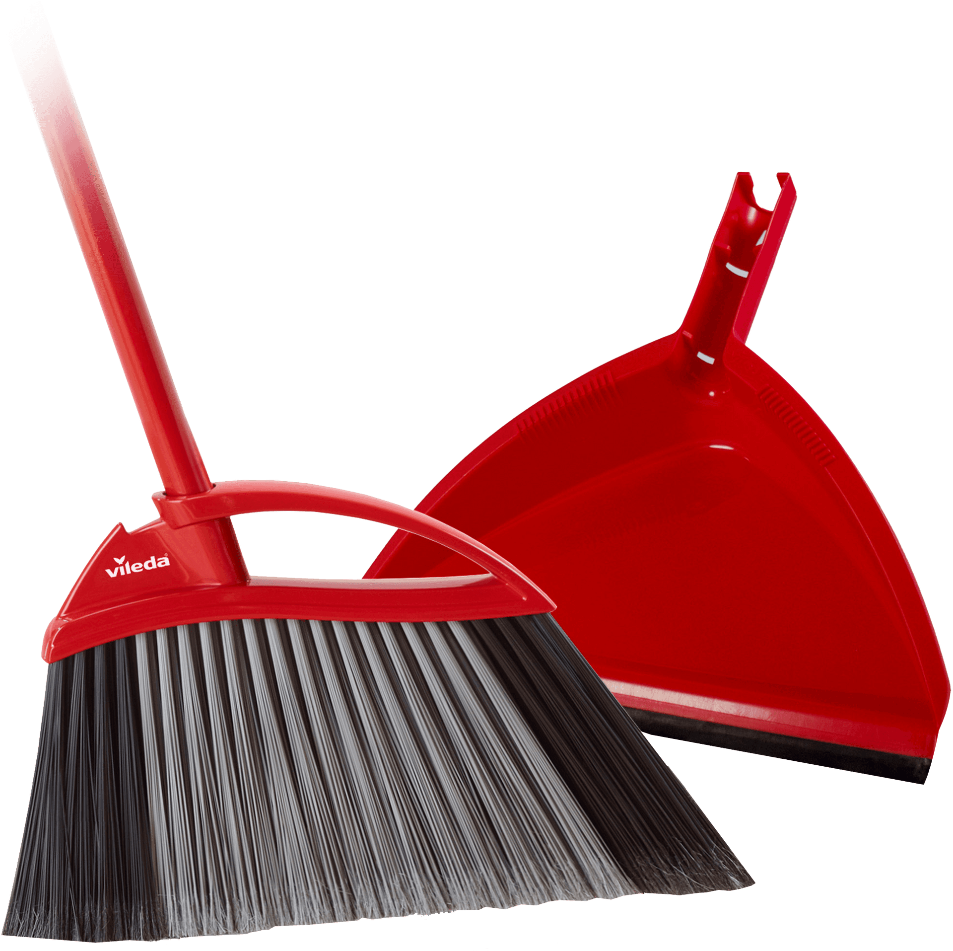 Red Broomand Dustpan Set PNG image