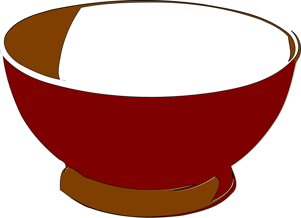 Red Brown Simple Bowl Illustration.png PNG image