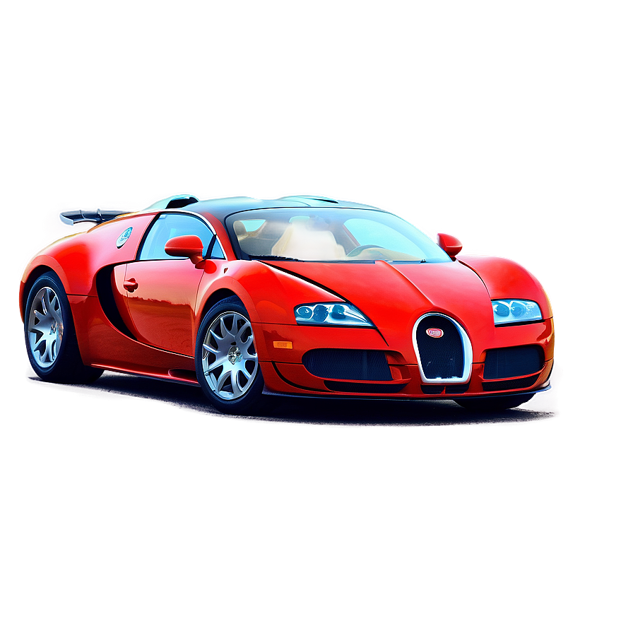 Red Bugatti Veyron Png 05062024 PNG image