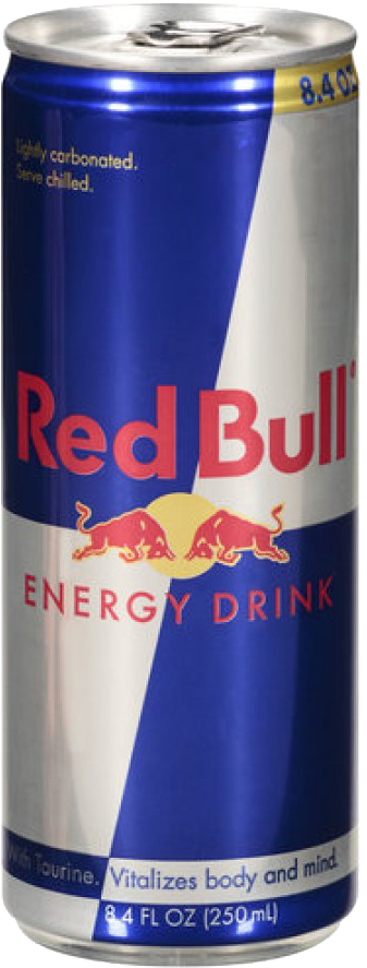 Red Bull Energy Drink Can PNG image