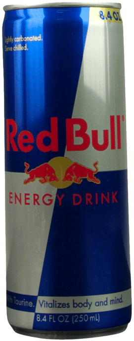 Red Bull Energy Drink Can PNG image