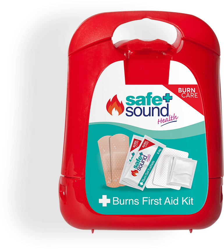 Red Burns First Aid Kit PNG image