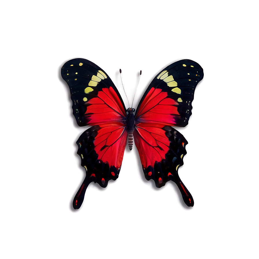 Red Butterfly A PNG image