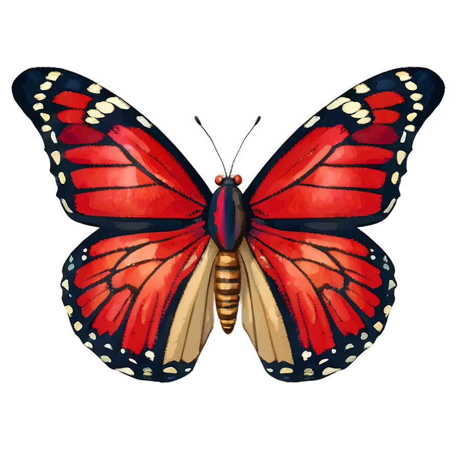 Red Butterfly Emoji Png 61 PNG image