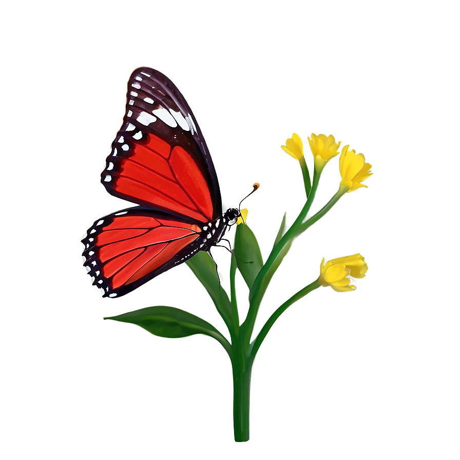 Red Butterfly Isolated Png Phr PNG image