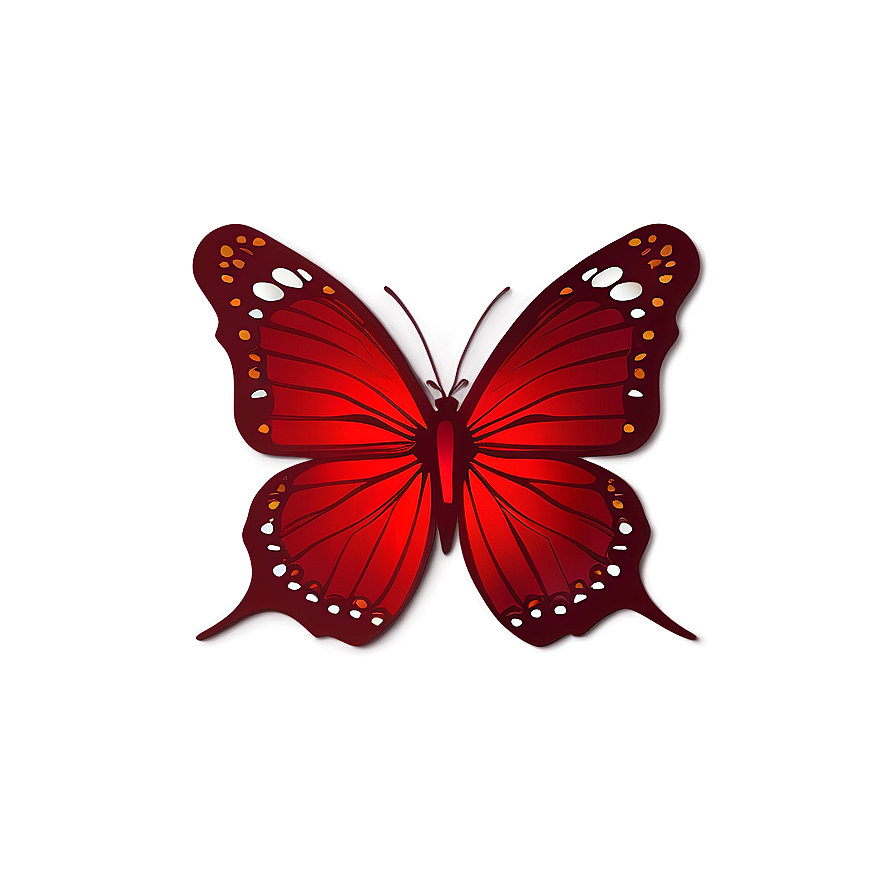 Red Butterfly Outline Png 62 PNG image