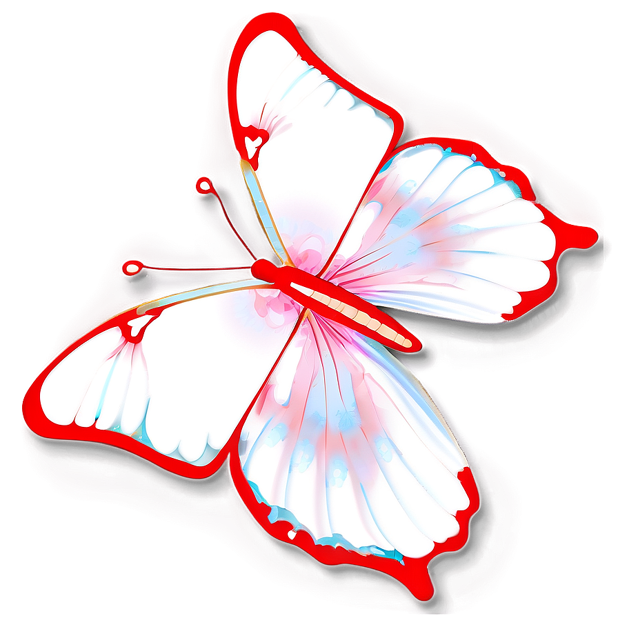 Red Butterfly Silhouette Png 06122024 PNG image