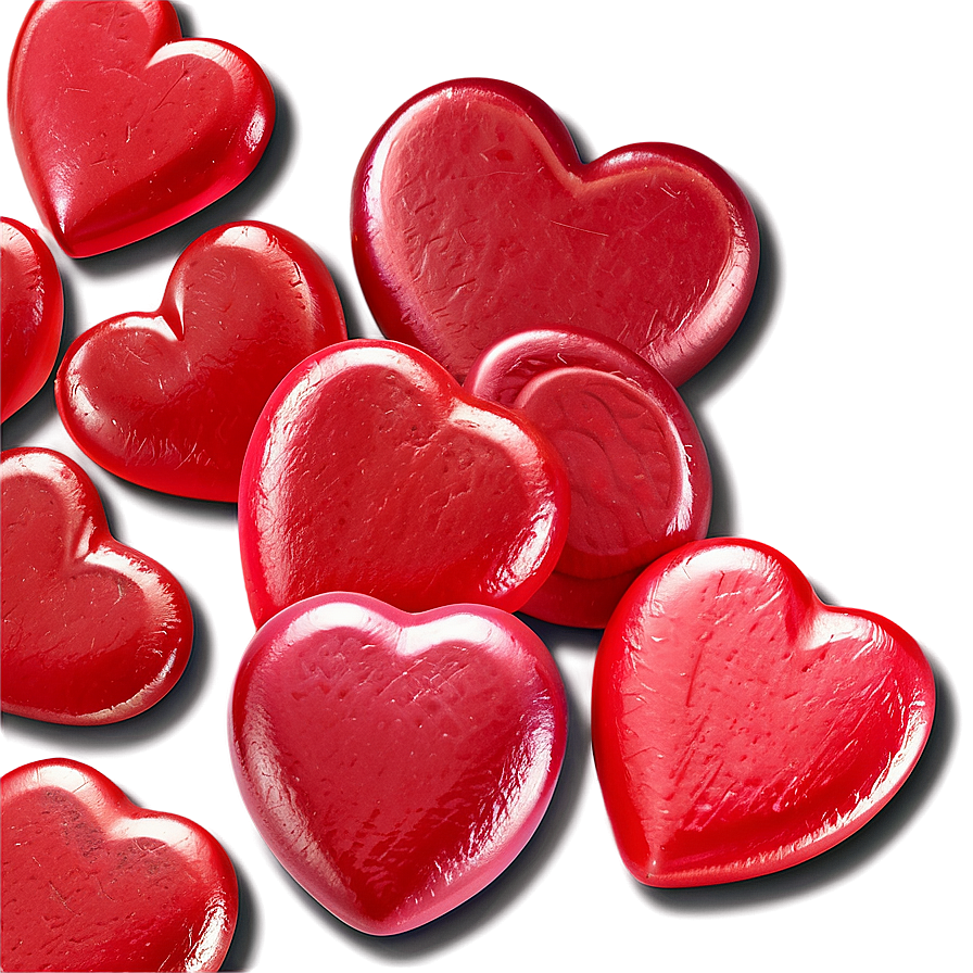 Red Candy Hearts Png 46 PNG image