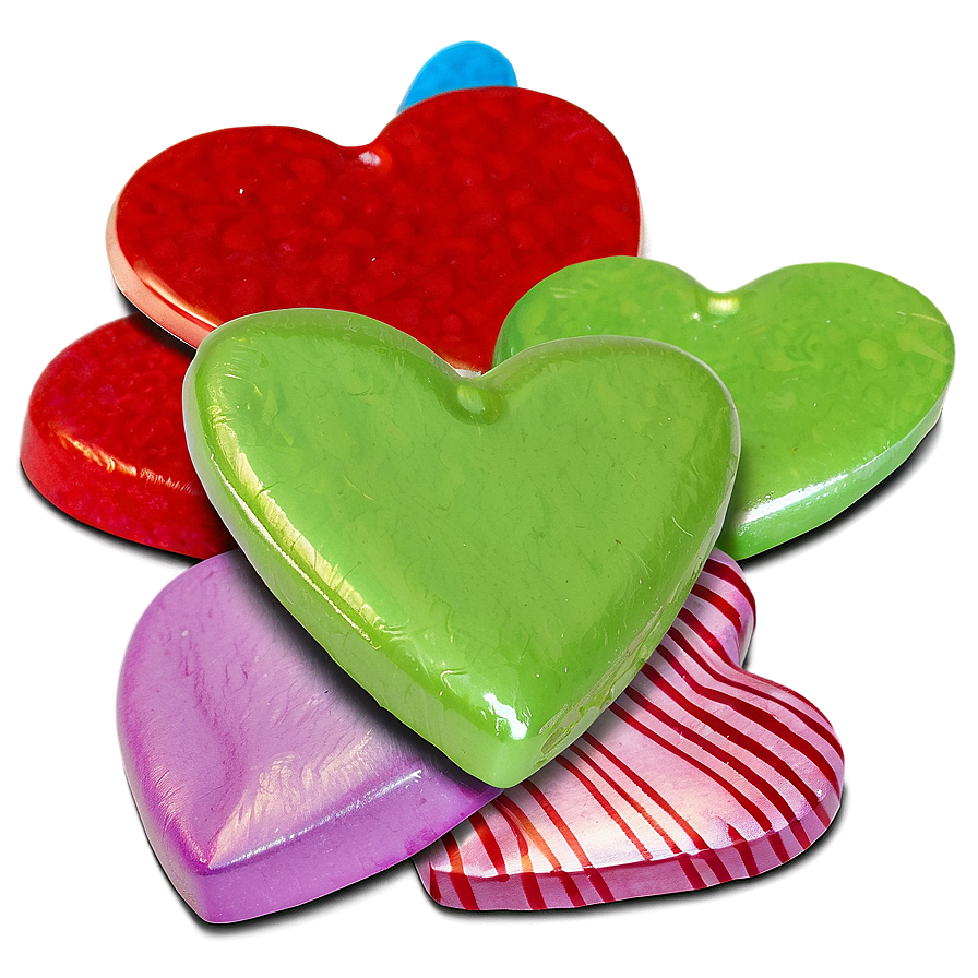 Red Candy Hearts Png Qoj78 PNG image