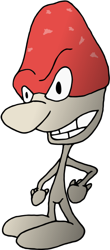 Red Capped Cartoon Character.png PNG image