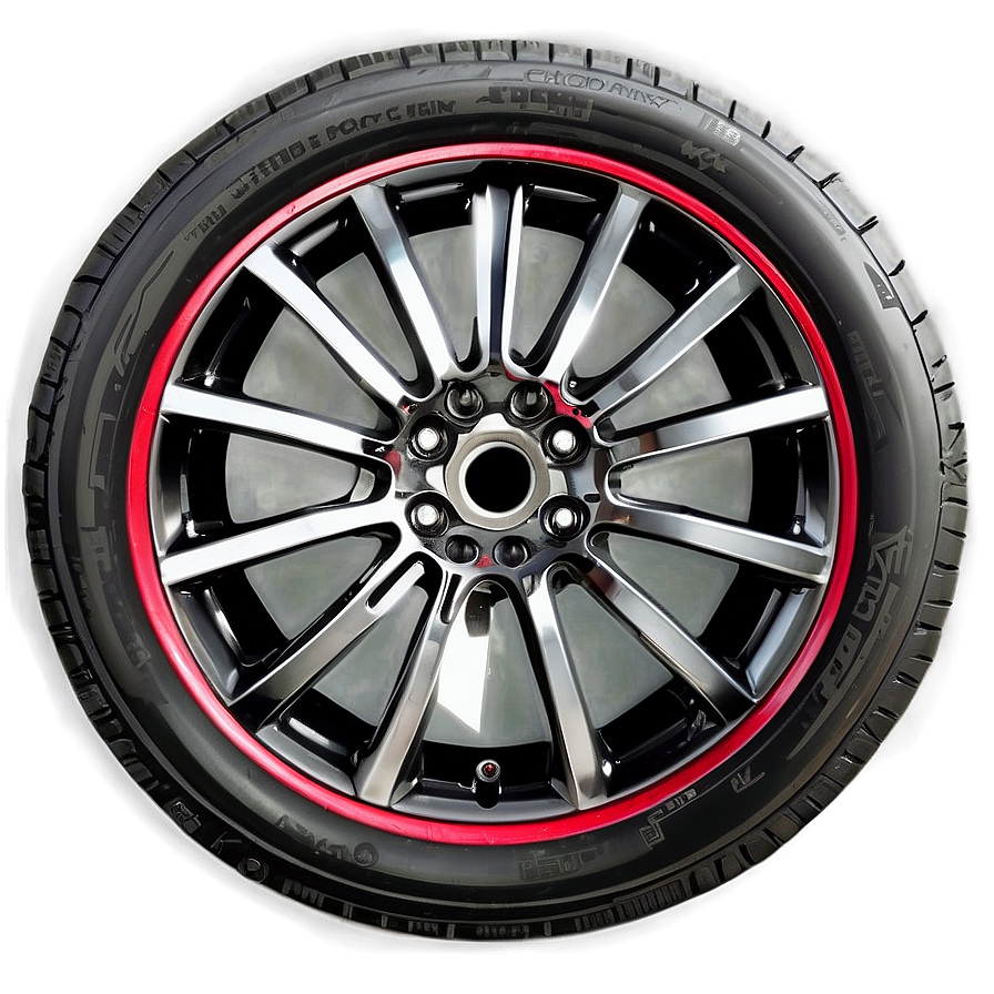 Red Car Wheel Png 27 PNG image