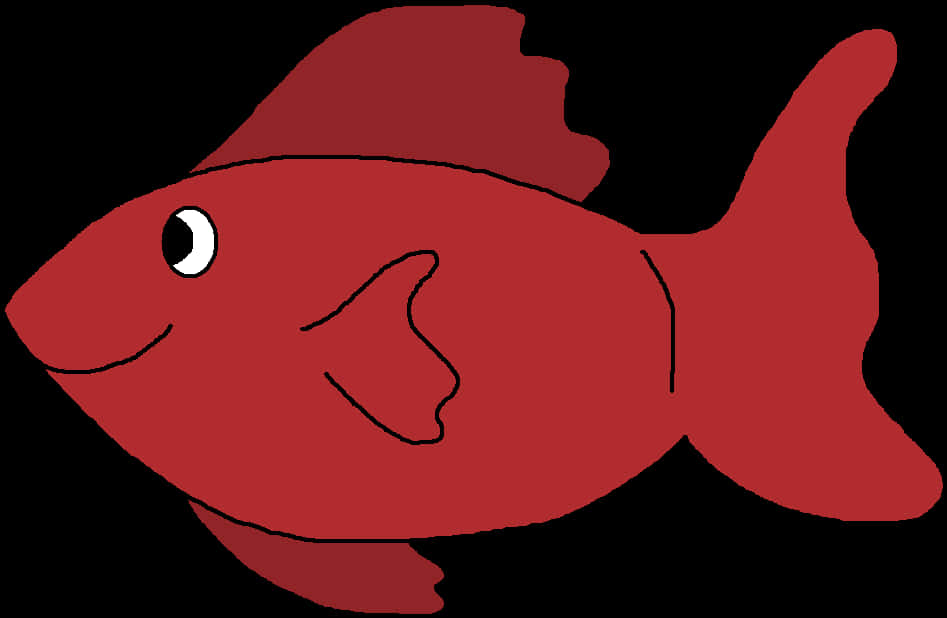 Red Cartoon Fish PNG image