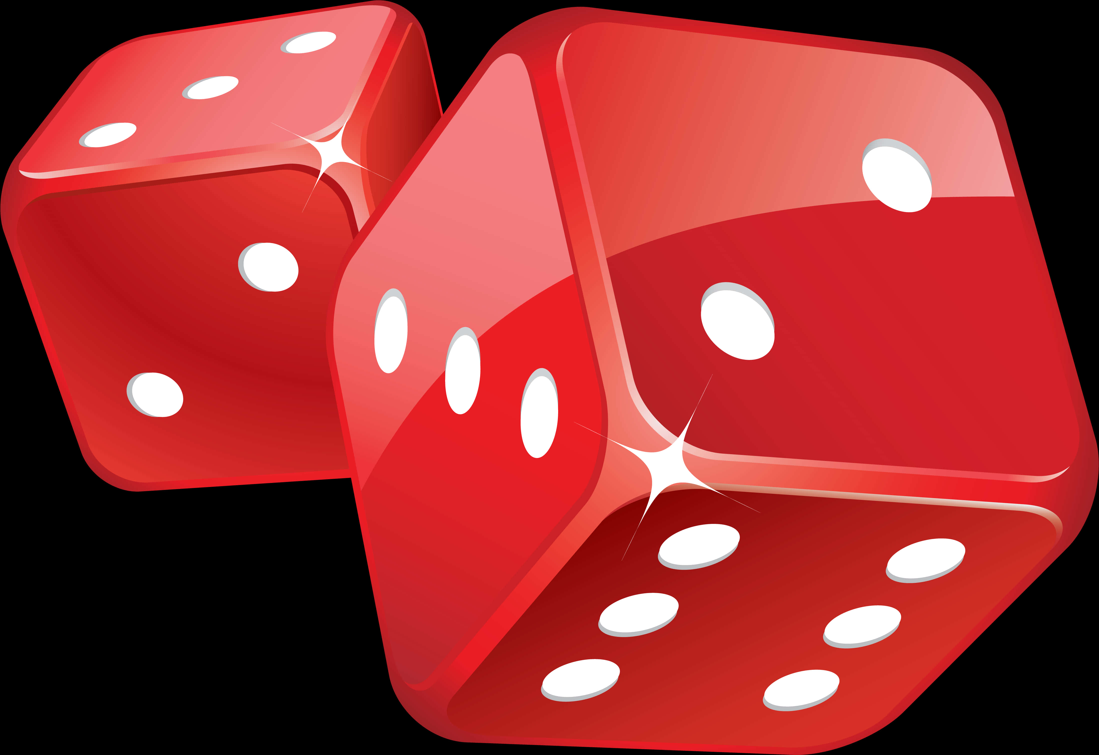 Red Casino Dice Illustration PNG image