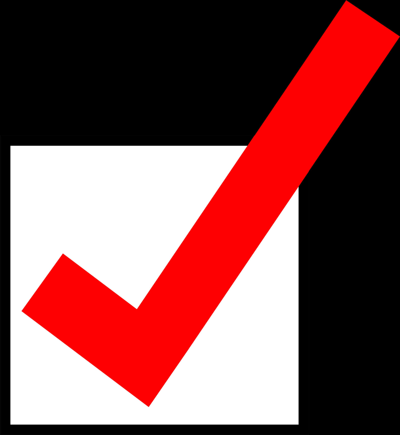 Red Check Mark White Background PNG image