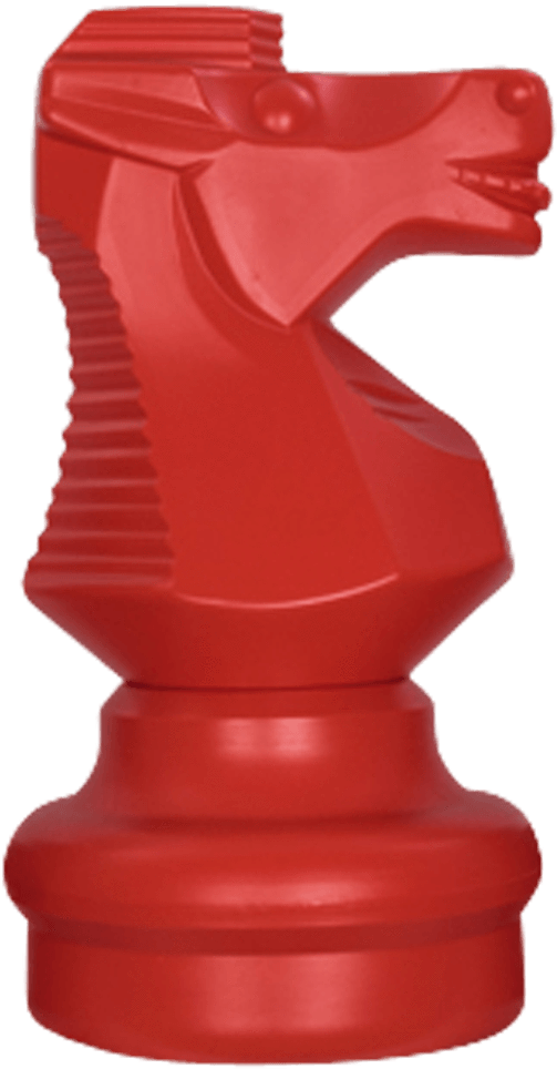 Red Chess Knight Piece PNG image