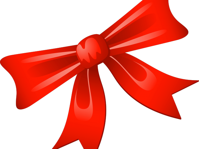 Red Christmas Bow Clipart PNG image
