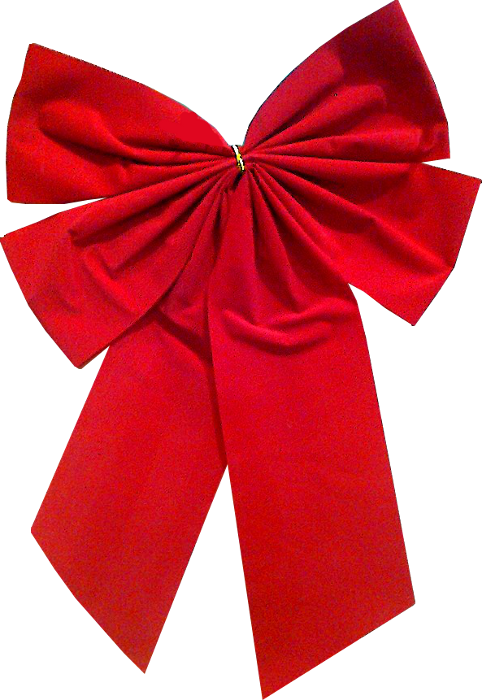 Red Christmas Bow Decoration.png PNG image