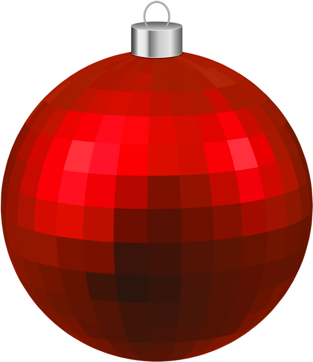 Red Christmas Ornament Vector PNG image