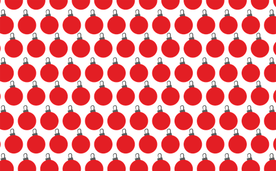 Red Christmas Ornaments Pattern.jpg PNG image