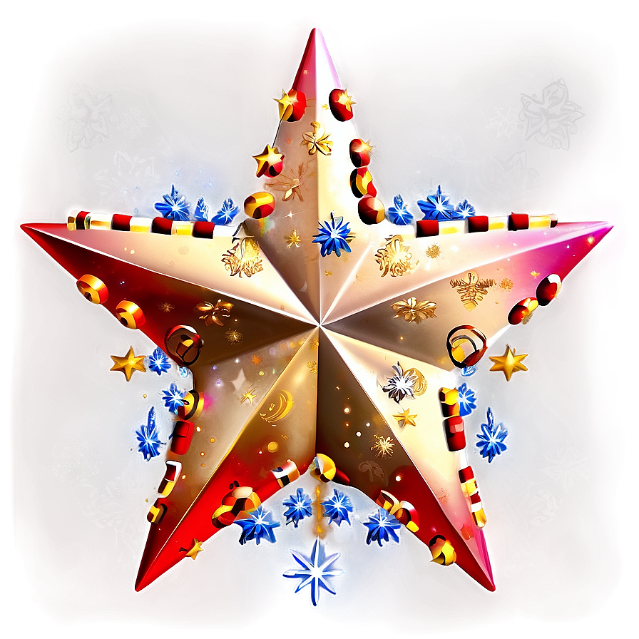 Red Christmas Tree Star Png 45 PNG image