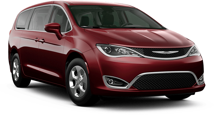 Red Chrysler Minivan Exterior PNG image