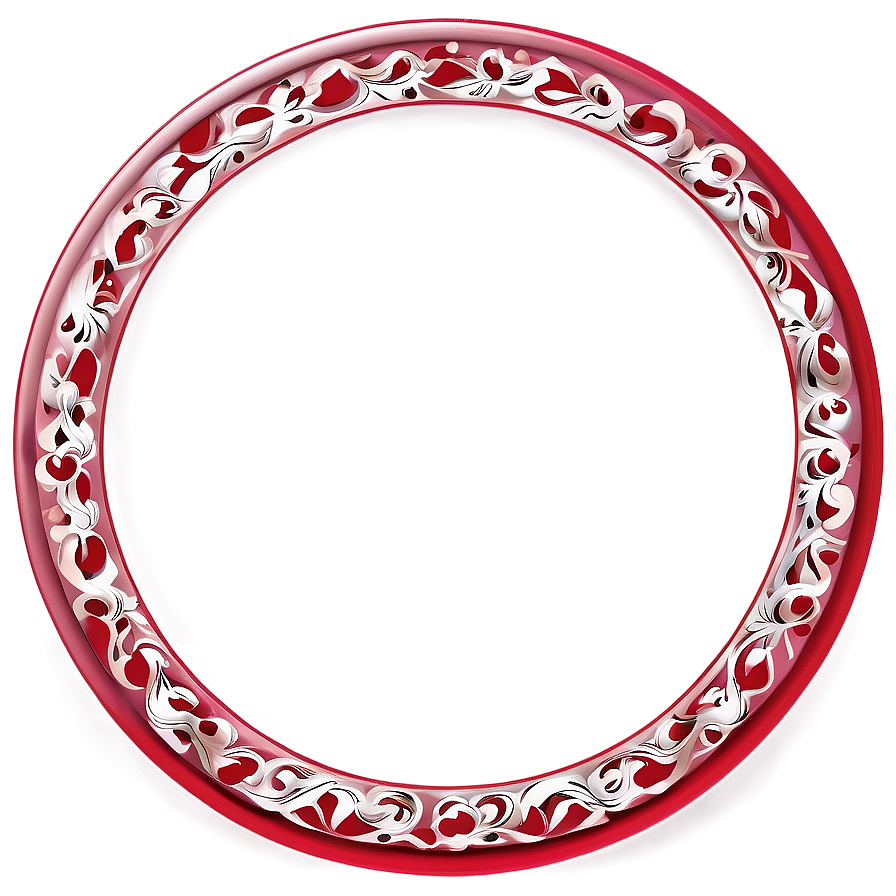 Red Circle Decoration Png Fvm86 PNG image