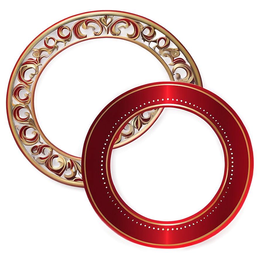 Red Circle Decoration Png Spt PNG image