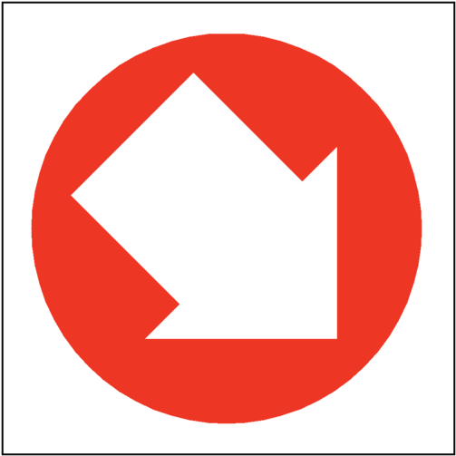 Red Circular Arrow Icon PNG image