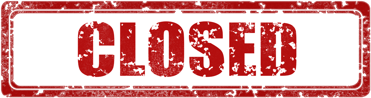 Red Closed Sign PNG image
