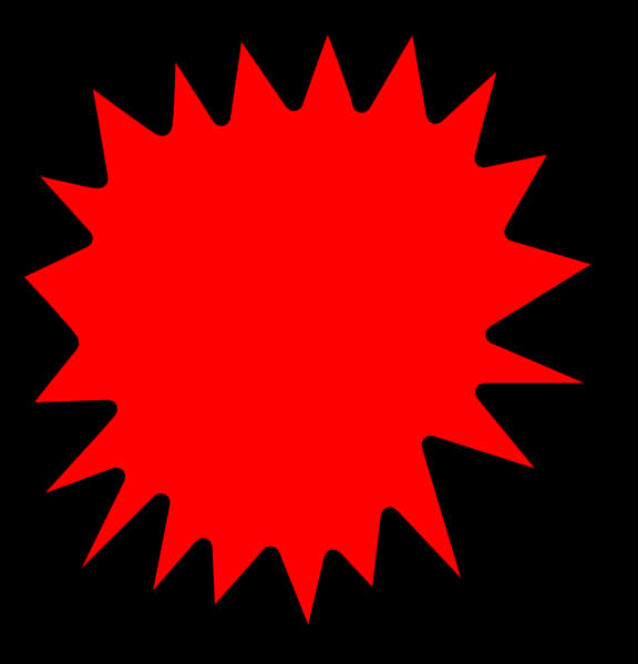 Red Comic Book Burst Background PNG image