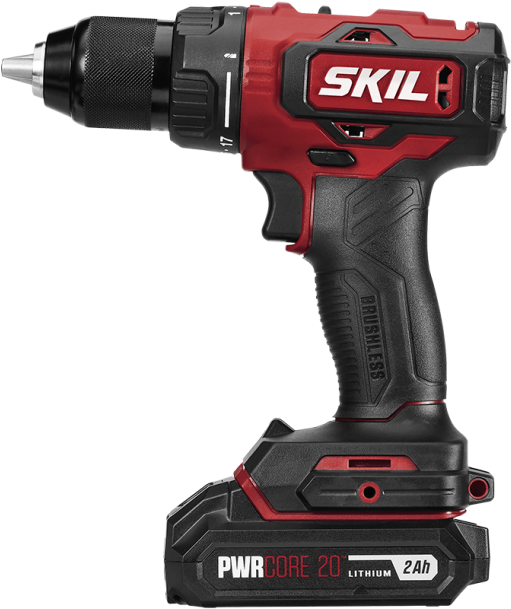 Red Cordless Power Drill PNG image