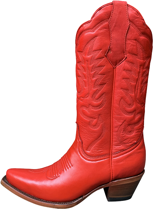 Red Cowboy Boot Western Wear.png PNG image