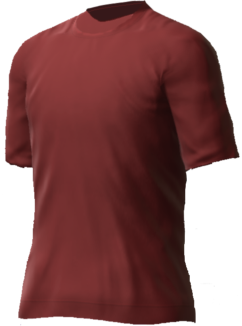 Red Crew Neck T Shirt Mockup PNG image