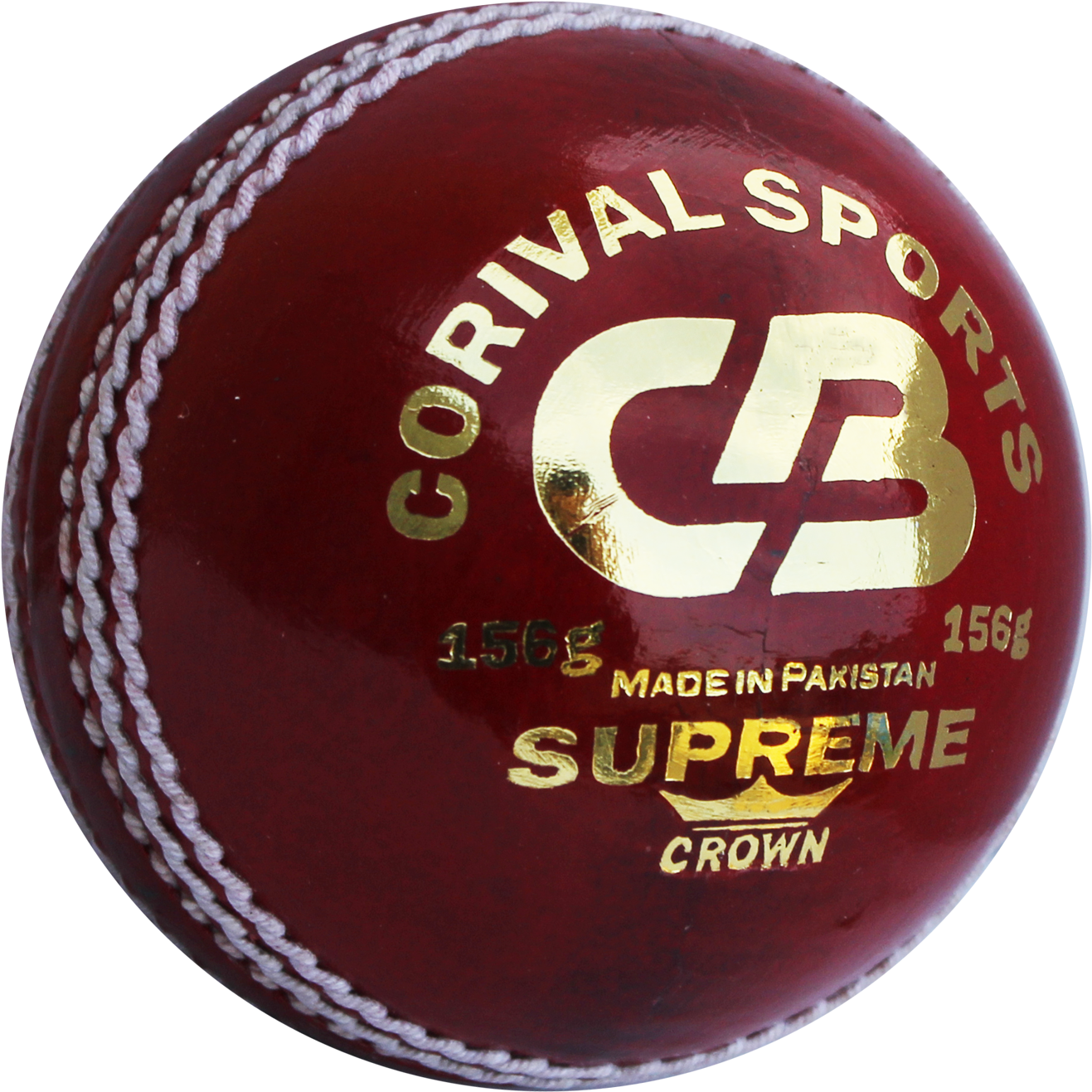 Red Cricket Ball Corival Sports PNG image