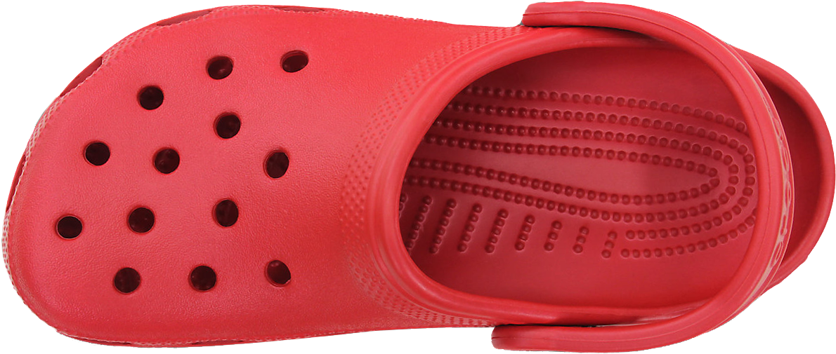 Red Crocs Sandal Single Top View PNG image