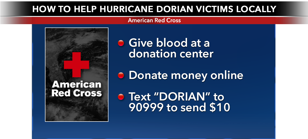 Red Cross Hurricane Dorian Local Help Guide PNG image