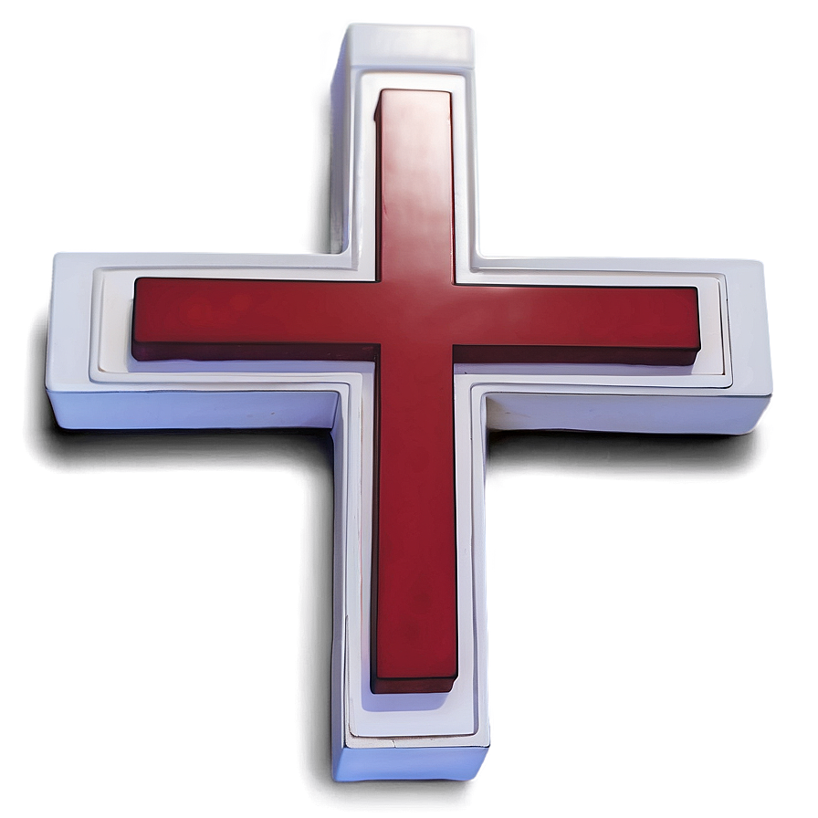 Red Cross In 3d Png 73 PNG image
