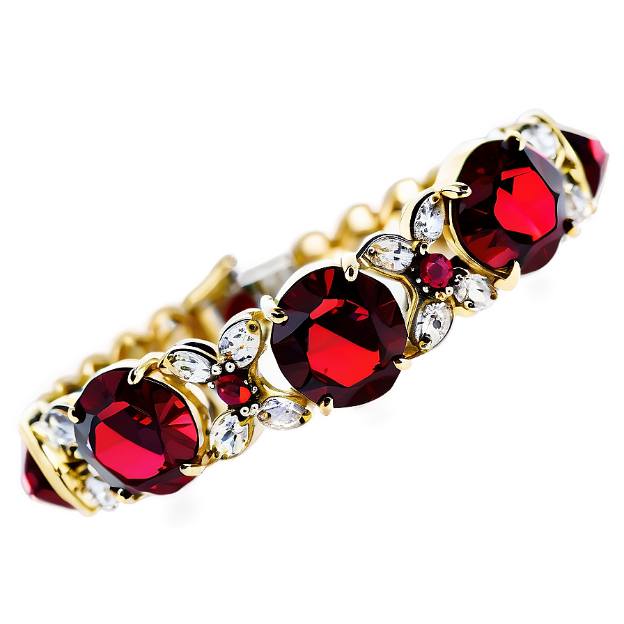 Red Crystal Bracelet Png 73 PNG image