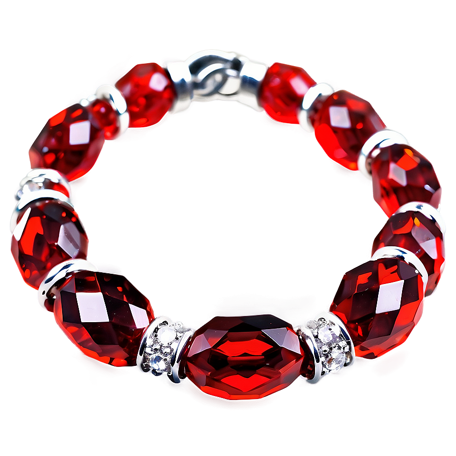 Red Crystal Bracelet Png Iym PNG image